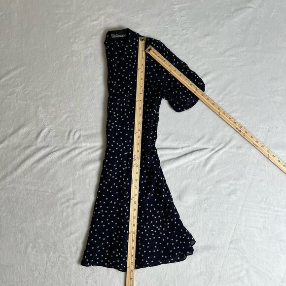 Realisation Women's Silk Ozzie Star Dress Sz S Navy Festival Celestial Fairycore - Picture 6 of 7